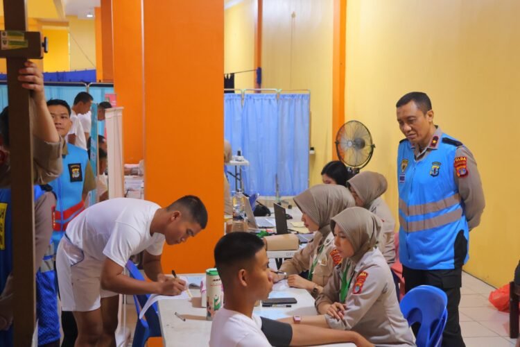 Wakapolda Kaltara Pantau Langsung Rikkes Tahap I Seleksi Polri 2026: Tegaskan Prinsip BETAH