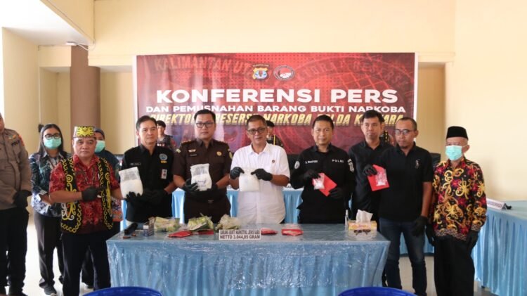 Polda Kaltara Gelar Konferensi Pers dan Pemusnahan Barang Bukti Narkoba Periode Februari s/d April TA. 2026
