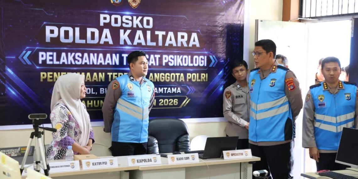 Kapolda Kaltara Cek Langsung Tes Psikologi Calon Taruna AKPOL 2026