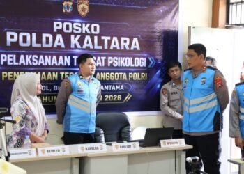 Kapolda Kaltara Cek Langsung Tes Psikologi Calon Taruna AKPOL 2026