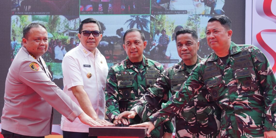 Jembatan Beton Garuda TNI AD Diresmikan Pangdam VI/Mulawarman, Wujud Nyata Kemanunggalan TNI-Rakyat