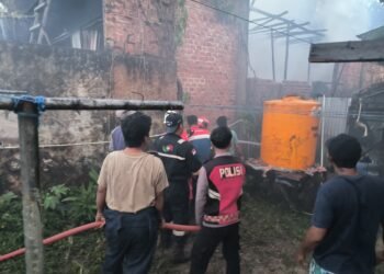 Ruko di Bunyu Ludes Terbakar, Ledakan Awal Picu Api Cepat Membesar