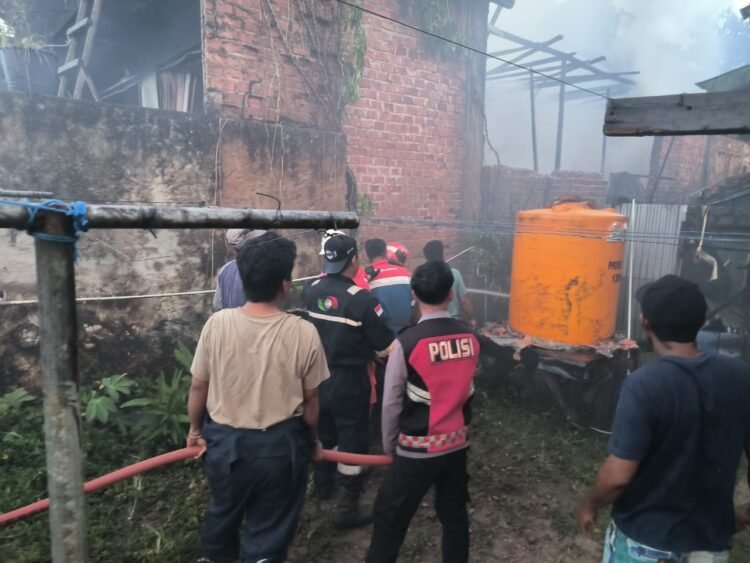 Ruko di Bunyu Ludes Terbakar, Ledakan Awal Picu Api Cepat Membesar