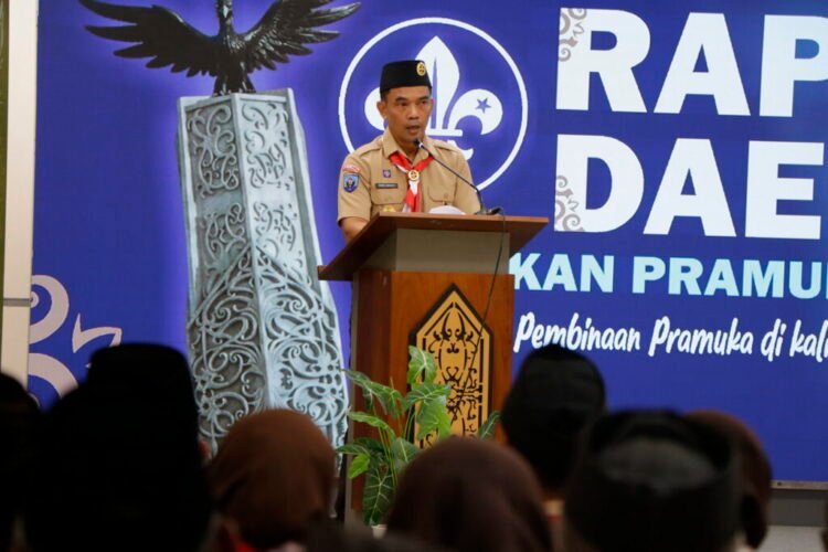 Sekprov Buka Rakerda Pramuka 2026, Bahas Kesiapan Tuan Rumah PWN