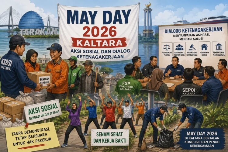 Tanpa Demonstrasi, May Day 2026 di Kaltara Bergeser ke Aksi Sosial dan Dialog