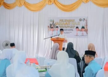 Bupati Tana Tidung Lepas Jamaah Haji 2026 di Pendopo Lumbung Taka