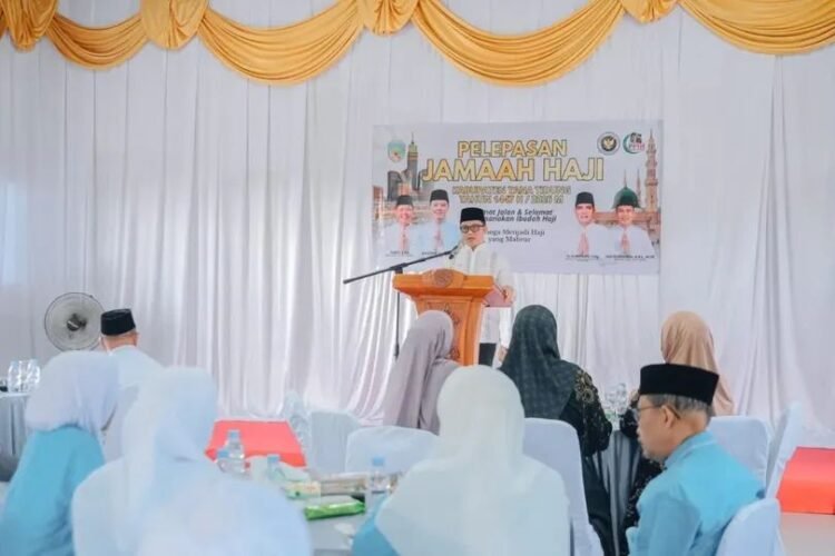 Bupati Tana Tidung Lepas Jamaah Haji 2026 di Pendopo Lumbung Taka