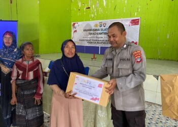 Ditbinmas Polda Kaltara Pererat Silaturahmi Lewat Program “Teras Kamtibmas” di Desa Apung