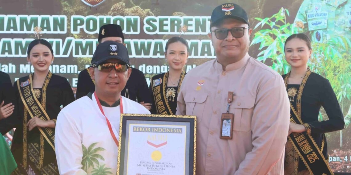 Pecahkan Rekor MURI, Kodam VI/Mulawarman Tanam 10.100 Pohon Ulin dan Lepas Ribuan Satwa