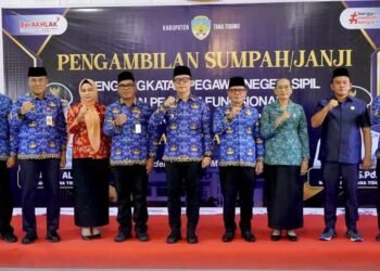 Bupati Tana Tidung Ambil Sumpah 39 PNS Baru, Tekankan Integritas dan Pelayanan Publik