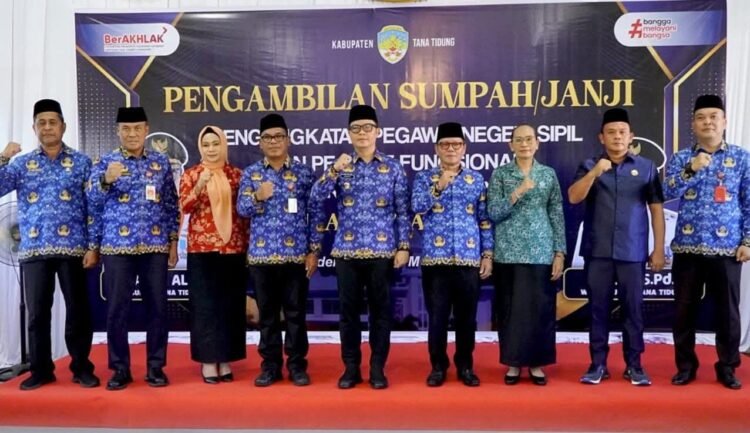 Bupati Tana Tidung Ambil Sumpah 39 PNS Baru, Tekankan Integritas dan Pelayanan Publik