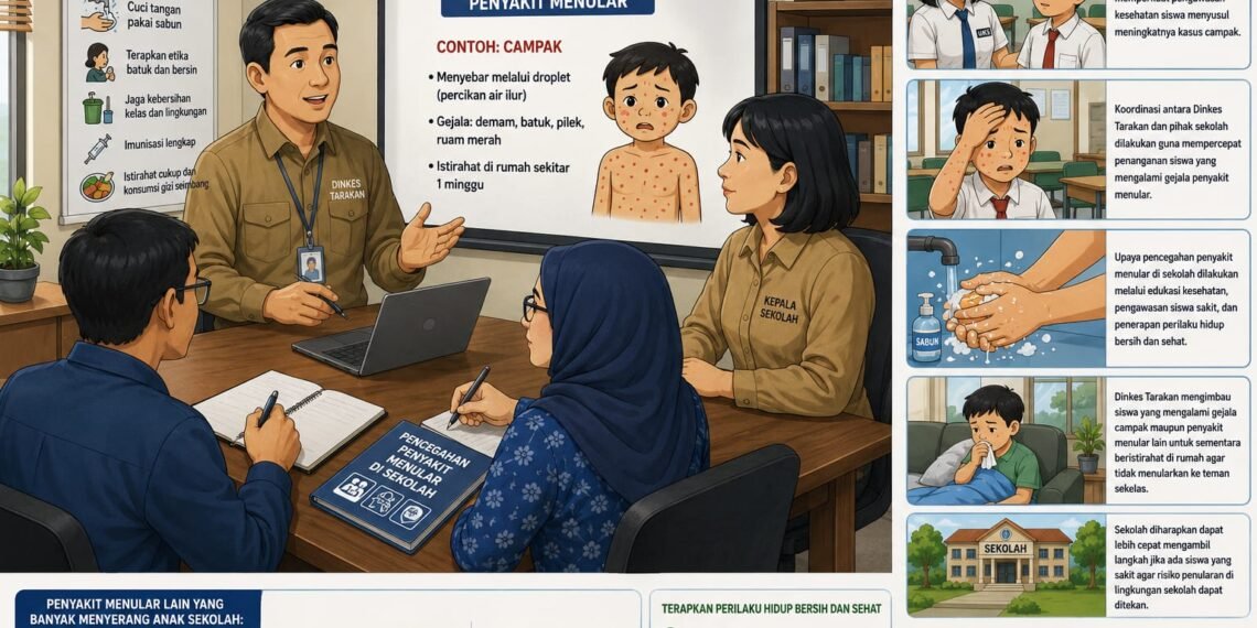 Dinkes Tarakan Gandeng Sekolah Cegah Penyebaran Penyakit Menular
