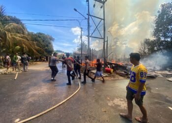 Api Diduga Berasal dari Dapur, 13 Rumah di Bulungan Terbakar