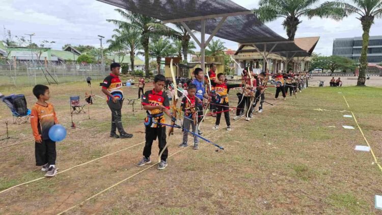 Scoring Bersama di Tanjung Selor, Atlet Panahan Bulungan Asah Mental Bertanding