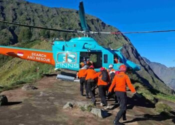 Operasi SAR Pendaki Malaysia di Rinjani Berlangsung Dramatis