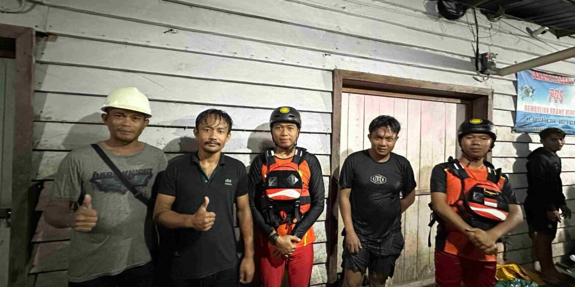 Kurang dari Dua Jam, SAR Tarakan Selamatkan Tiga Penumpang Long Boat
