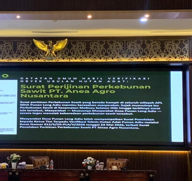 Izin Sawit Masuk Kawasan Usulan Hutan Adat Punan Long Adiu