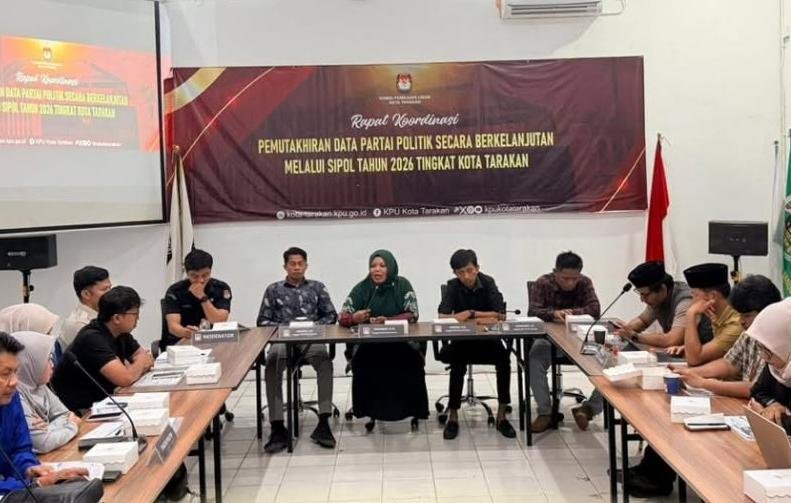 KPU Tarakan Ingatkan Parpol Segera Perbarui Kepengurusan dan Keanggotaan di SIPOL