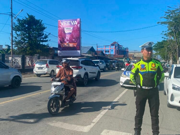 Sat Lantas Polresta Bulungan Kawal CFD Tugu Cinta Damai, Arus Lalu Lintas Lancar dan Situasi Kondusif