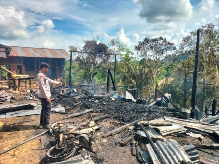 Rumah Kosong di Tanjung Palas Utara Ludes Terbakar, Diduga Korsleting Listrik