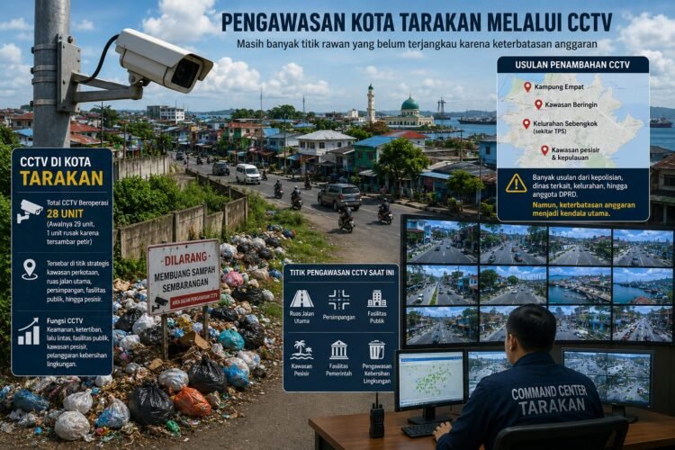 Banyak Titik Rawan di Tarakan Belum Terpantau CCTV, Usulan Terus Berdatangan