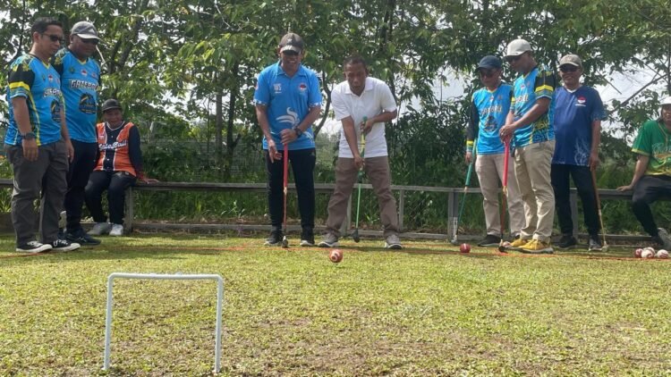 Jelang Porprov, Atlet Gateball Kaltara Adu Kemampuan di Tanjung Selor      