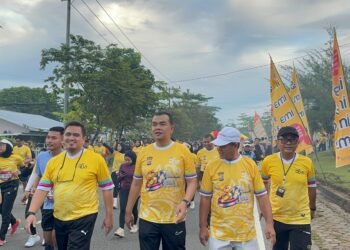 Polres Tarakan Gandeng IM3 Gelar Lari Bersama Hari Bhayangkara
