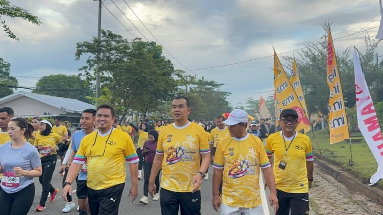 Polres Tarakan Gandeng IM3 Gelar Lari Bersama Hari Bhayangkara