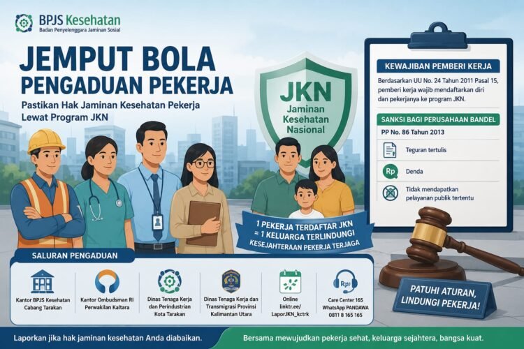 BPJS Kesehatan Gandeng Ombudsman dan Disnakertrans Awasi Perusahaan Bandel di Tarakan