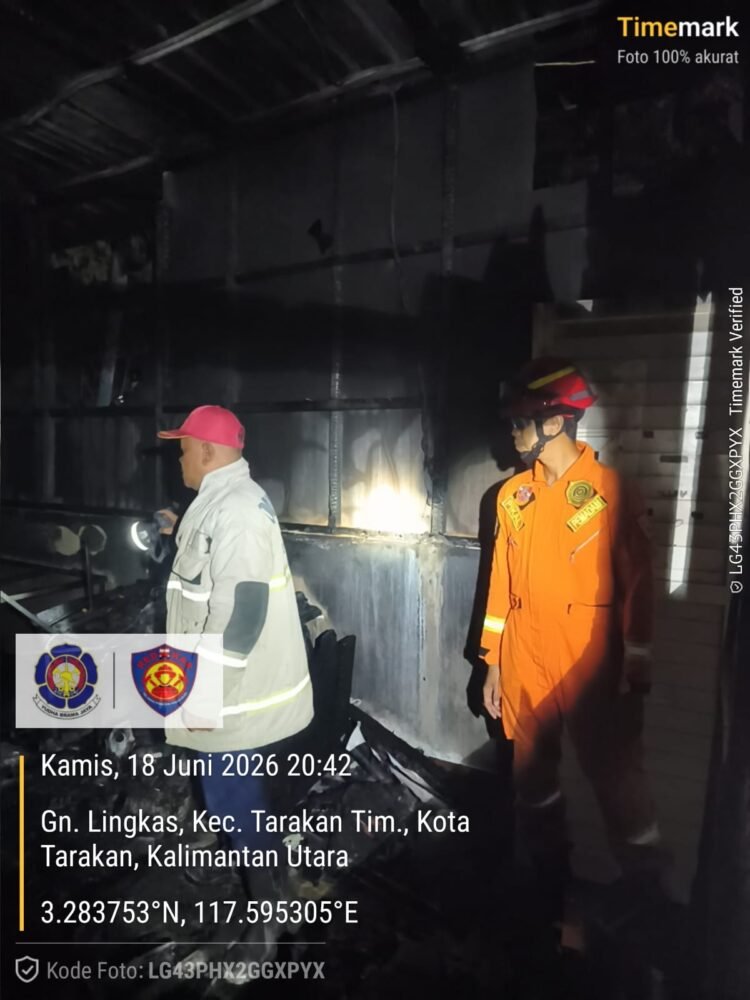 Kebakaran di Area Pelabuhan Malundung Tarakan, Respons Gabungan Dikerahkan