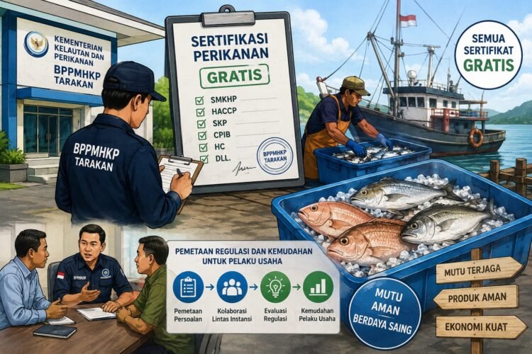 Balai Mutu KKP Tarakan Pastikan Sertifikasi Gratis, Regulasi dan Kemudahan Pelaku Usaha Akan Dipetakan