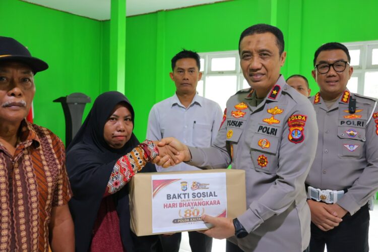 Sambut HUT Bahayangkara ke-80, Ditlantas Polda Kaltara Laksanakan Bakti Sosial