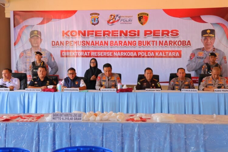 Polda Kaltara Berhasil Mengungkap 63 Kasus Narkoba Periode Mei s/d Juni 2026