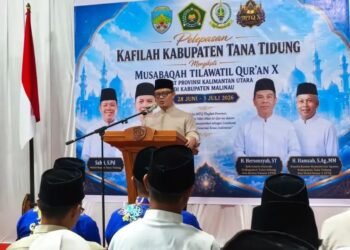 Ibrahim Ali Lepas Kafilah Tana Tidung ke MTQ X Kaltara 2026, Tekankan Syiar Al-Qur’an