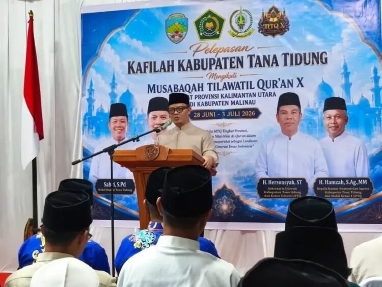 Ibrahim Ali Lepas Kafilah Tana Tidung ke MTQ X Kaltara 2026, Tekankan Syiar Al-Qur’an