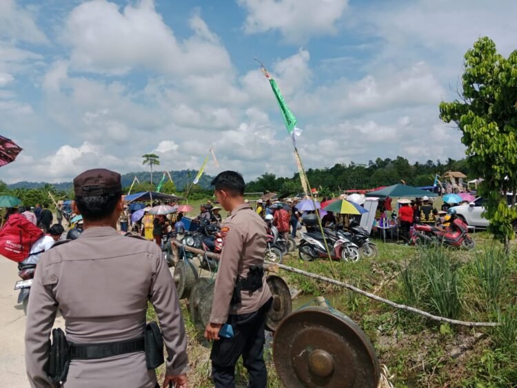 Aparat Gabungan Kawal Mubes Temangang Iwan 2026 di Desa Teras Baru
