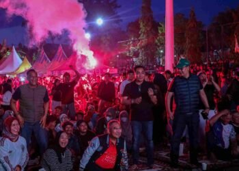 Nobar Final Piala Dunia 2026 Berlangsung Meriah, Kodim 0907/Tarakan Hadir Pererat Kebersamaan Warga