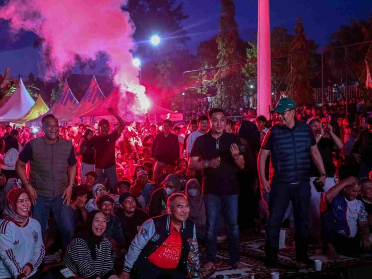Nobar Final Piala Dunia 2026 Berlangsung Meriah, Kodim 0907/Tarakan Hadir Pererat Kebersamaan Warga