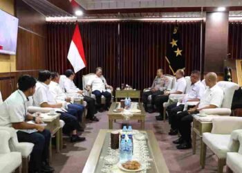 Kapolda Kaltara Sambut Silaturahmi Jajaran Pengadilan Tinggi, Perkokoh Kolaborasi Antar Penegak Hukum