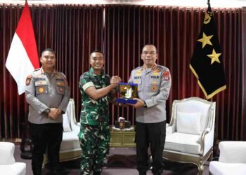 Perkuat Sinergi TNI-Polri, Kapolda Kaltara Terima Kunjungan Silaturahmi Danyonif TP 880/Banuanta