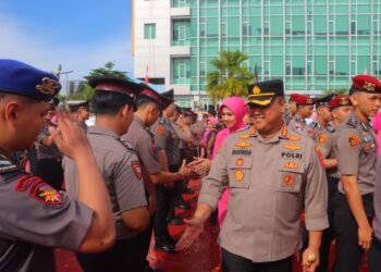 Korp Raport Polresta Bulungan, 68 Personel dan ASN Naik Pangkat