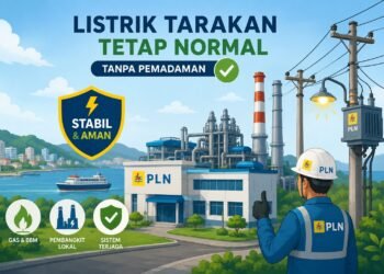 Tak Terdampak Tekanan Batubara, Listrik Tarakan Tetap Normal Tanpa Pemadaman