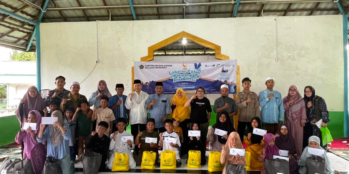 Polsek Pulau Bunyu Kawal Kegiatan Lebaran Yatim dan Penyandang Disabilitas