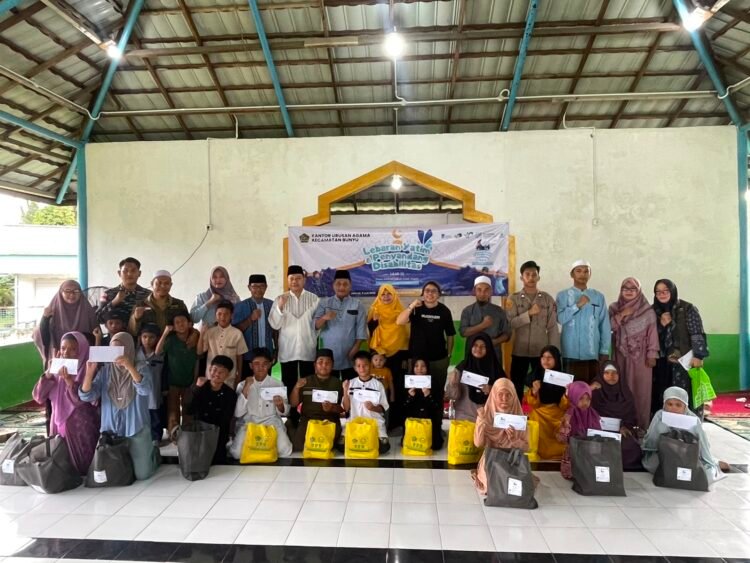Polsek Pulau Bunyu Kawal Kegiatan Lebaran Yatim dan Penyandang Disabilitas