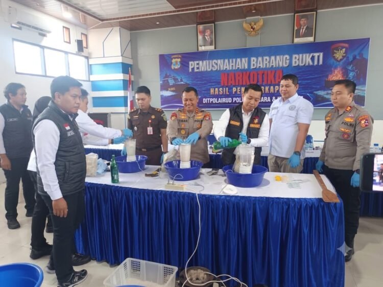 3,149 Kg Sabu Dimusnahkan, Ditpolairud Ungkap Dua Jaringan Narkotika
