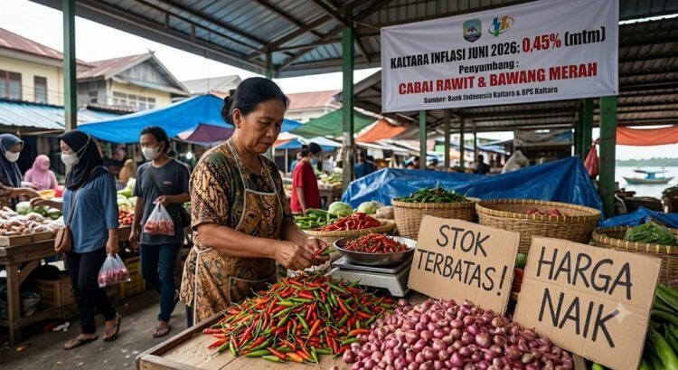Pasokan Cabai dan Bawang Terbatas, Inflasi Kaltara Juni Capai 0,45 Persen