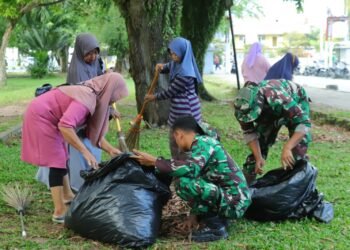 Karya Bakti TNI Bersama Masyarakat Warnai Peringatan HUT ke-68 Kodam VI/Mulawarman