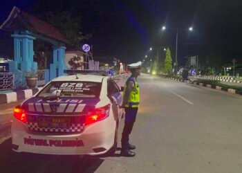 Patroli Blue Light, Satlantas Polresta Bulungan Tekankan Keselamatan Pengendara