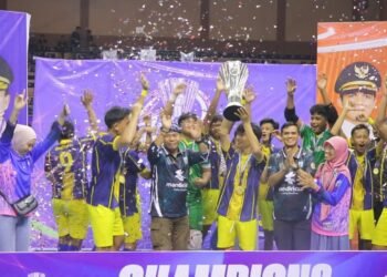 Tutup Turnamen Futsal Pelajar, Gubernur Motivasi Atlet Muda Raih Prestasi Lebih Tinggi