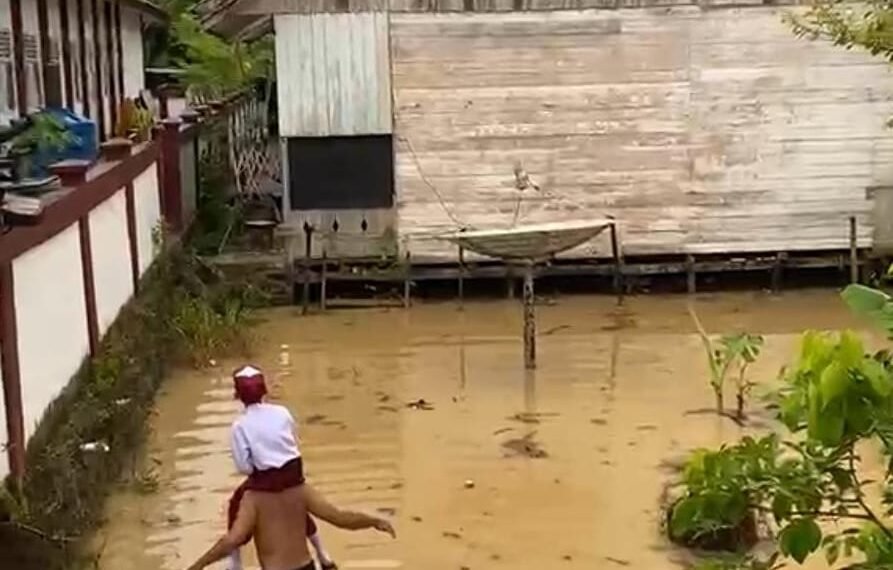 Banjir Putus Akses ke Sekolah, MPLS di Sebatik Tengah Tak Berjalan Maksimal